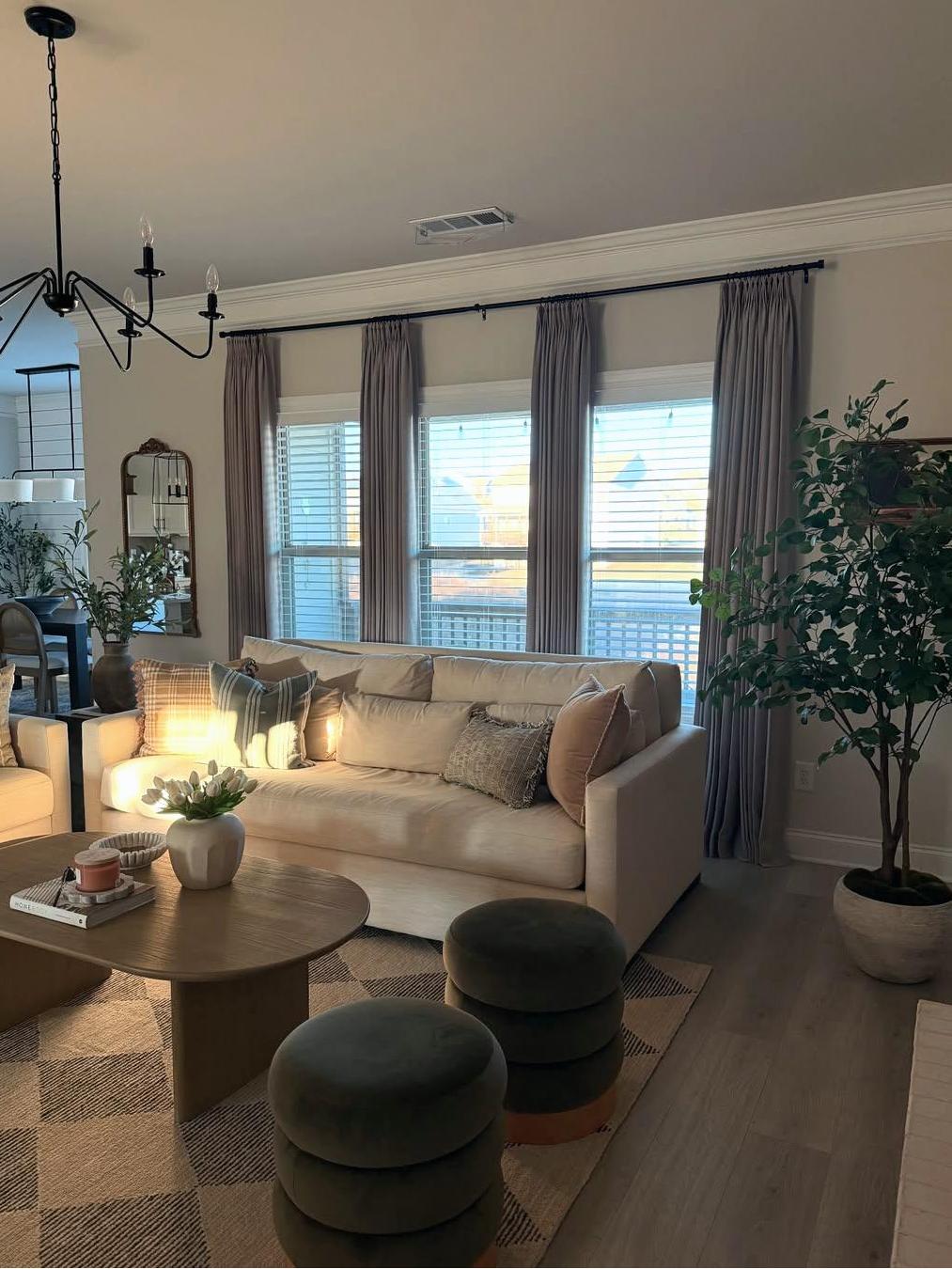 Lia Linen Curtains & Drapes Pleated