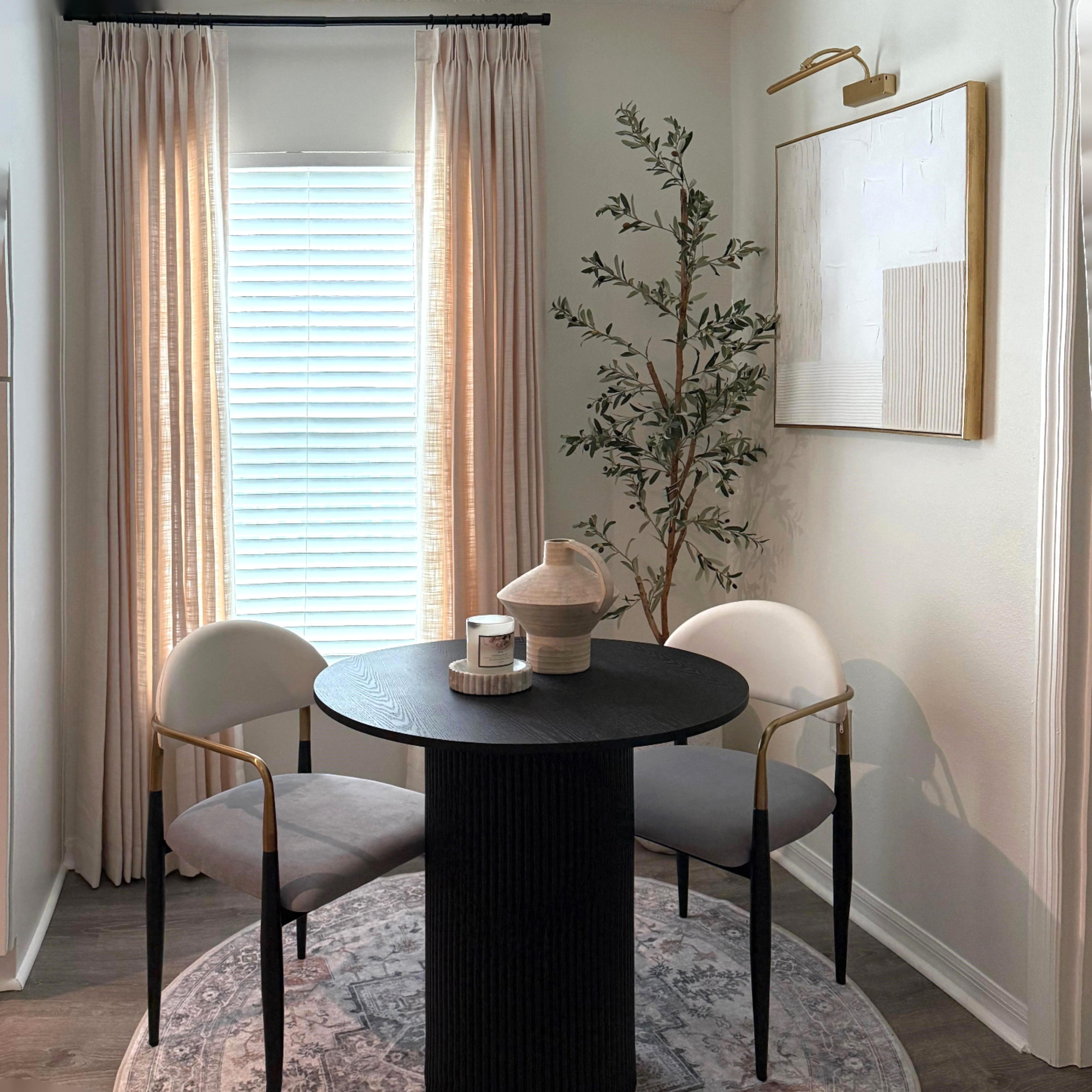 Lia Linen Curtains & Drapes Pleated
