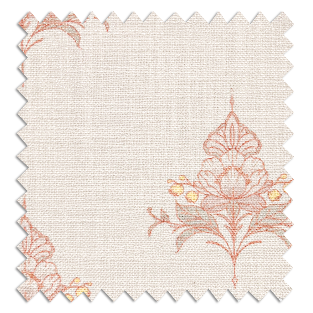Sara Hayden Pattern Linen Blend Roman Blinds & Shades| Plain Fold