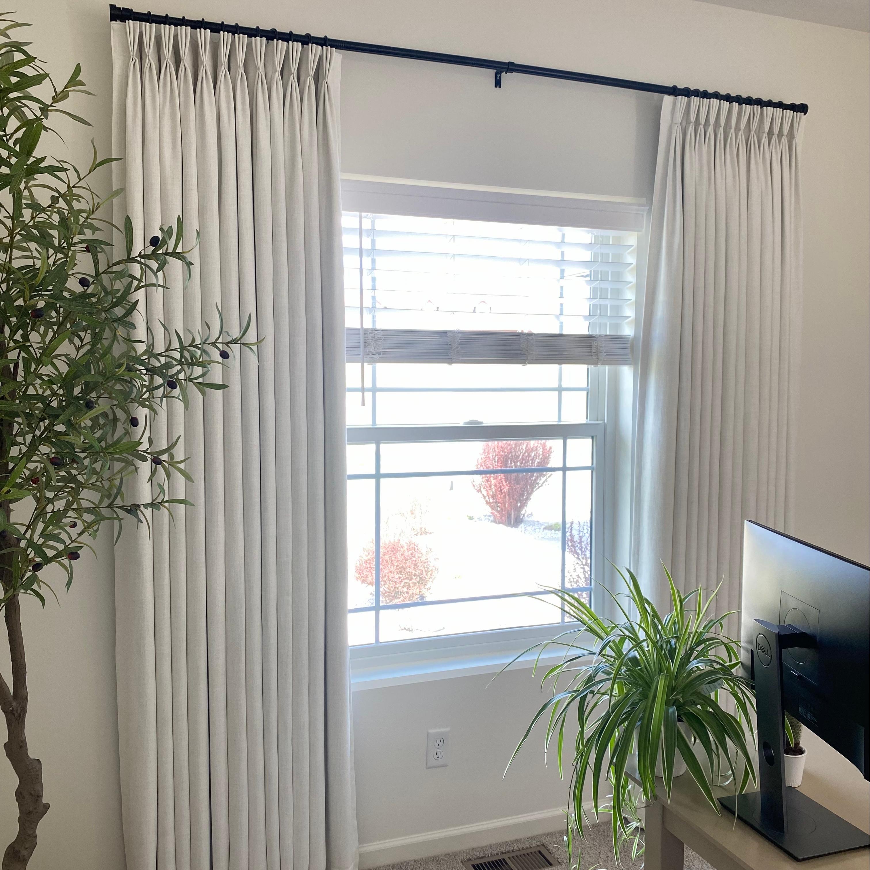 Sia Linen Curtains & Drapes French Pleated