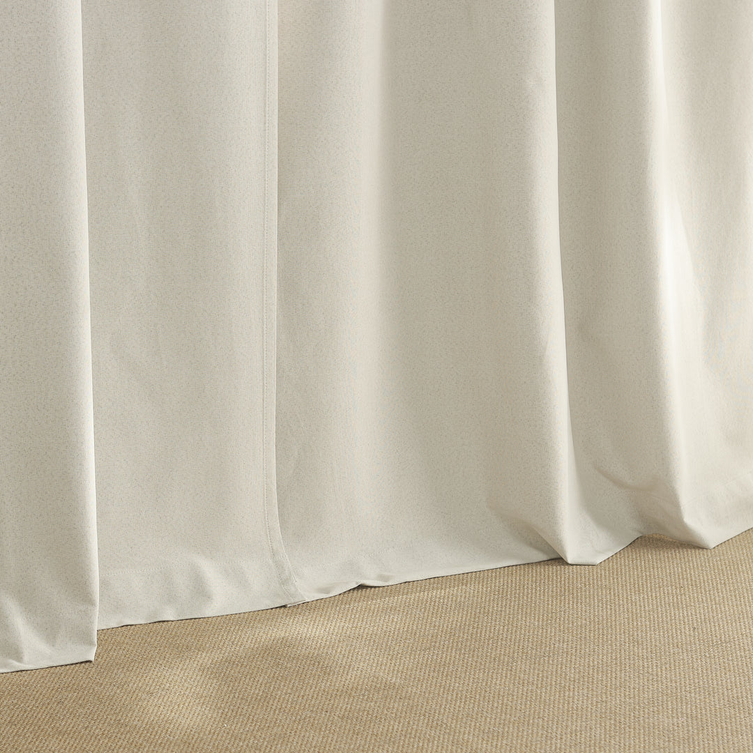 Haven Blackout Yarn-Dyed Faux Linen Curtains & Drapes Pleated
