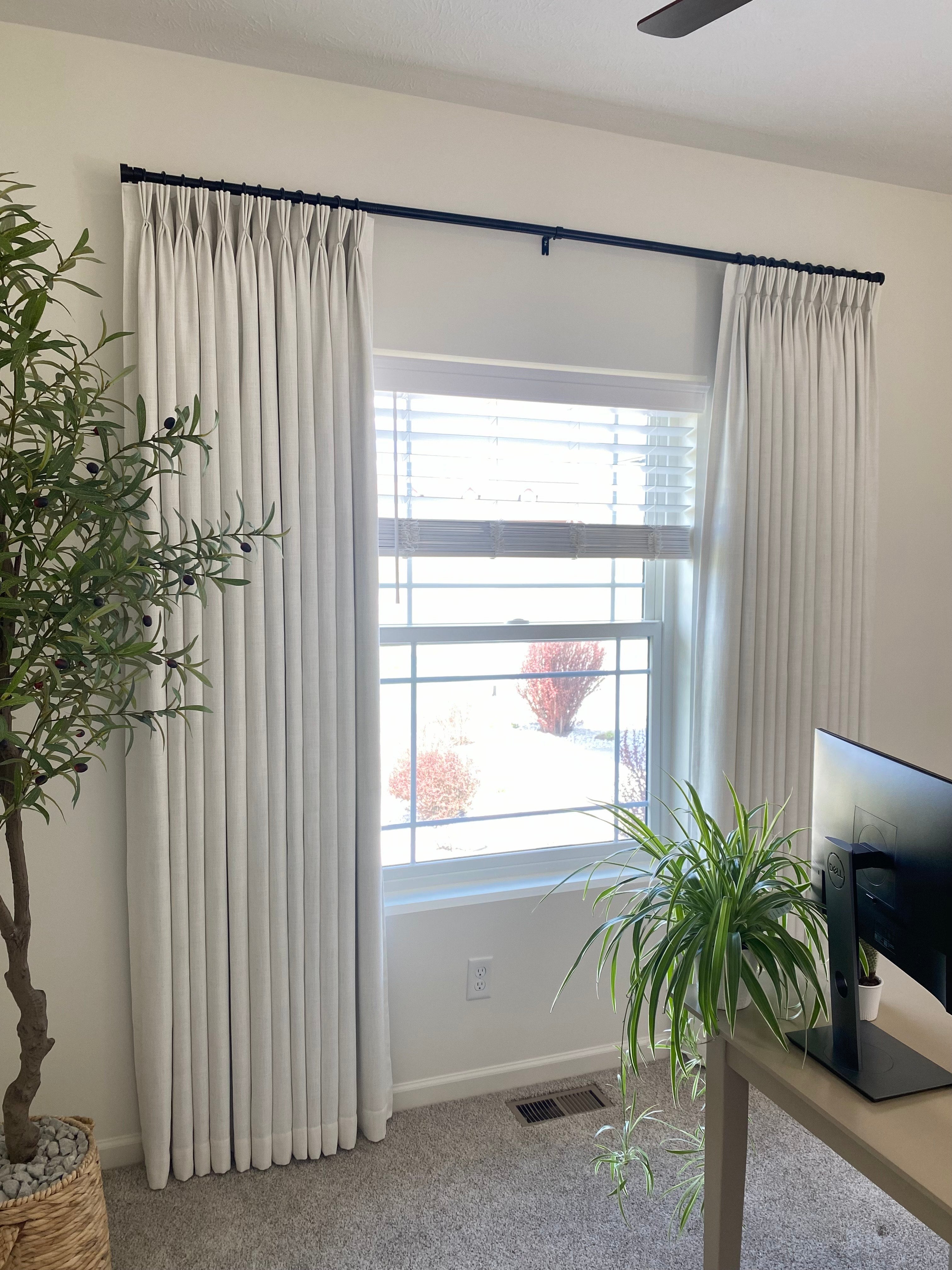 Sia Linen Curtains & Drapes French Pleated