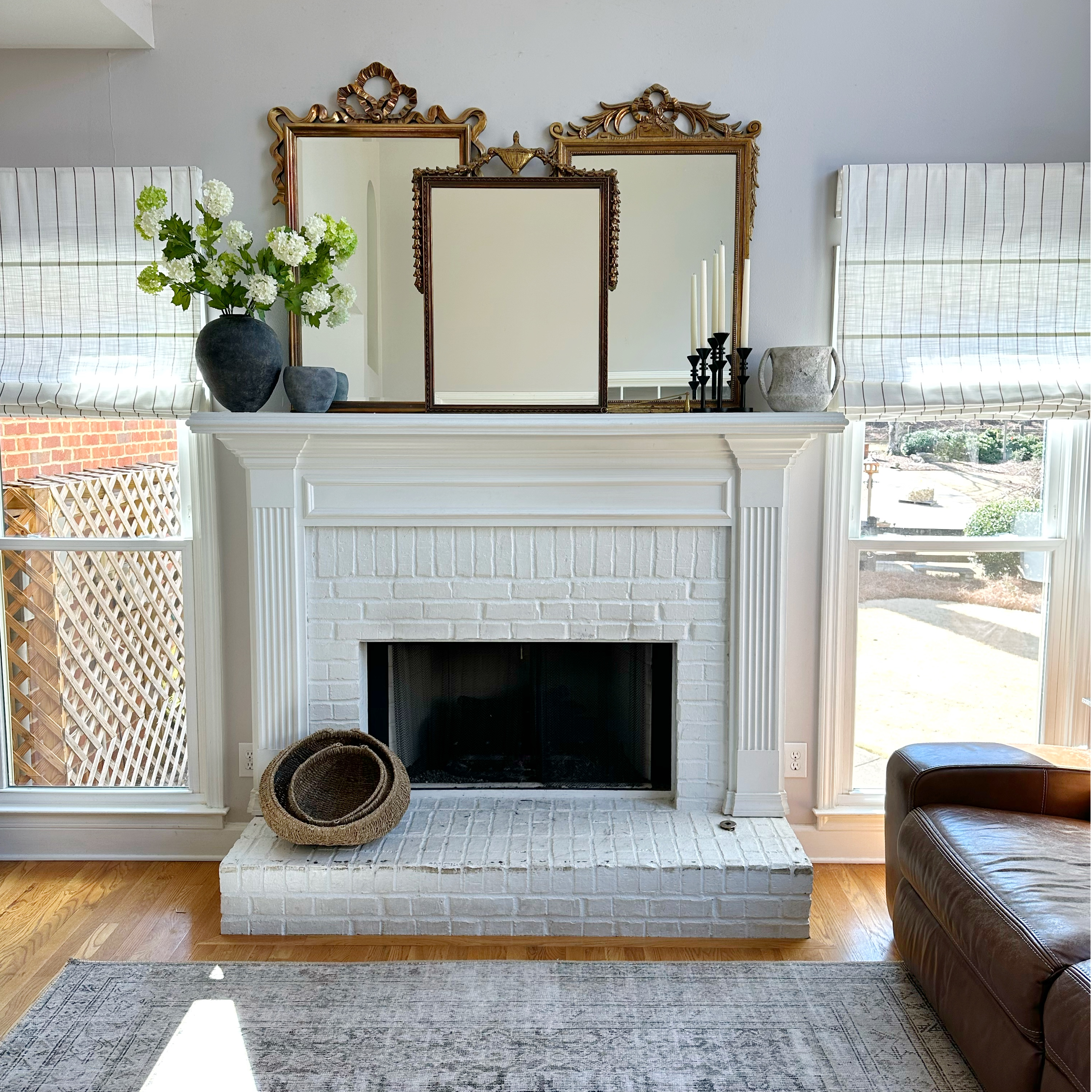 Freda Linen Roman Blinds & Shades