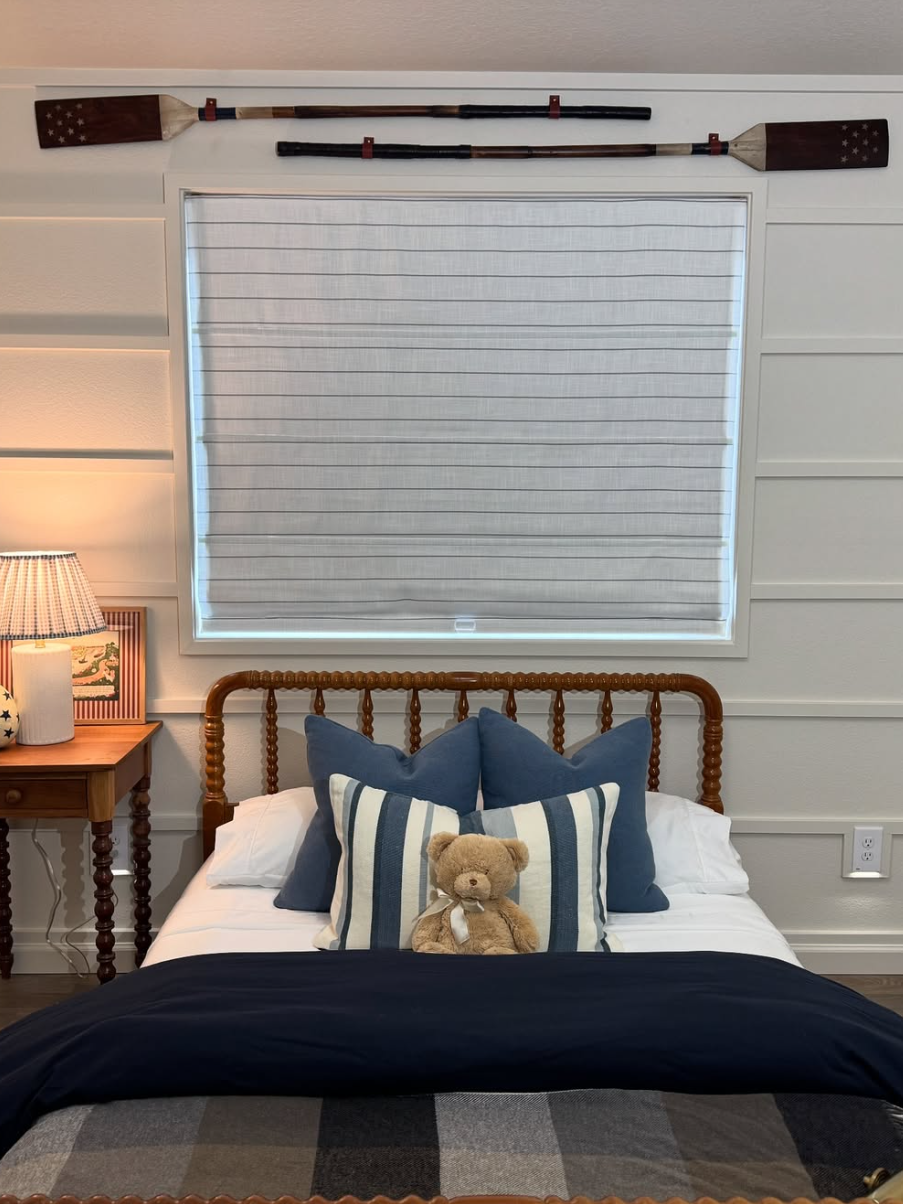 Freda Linen Roman Blinds & Shades