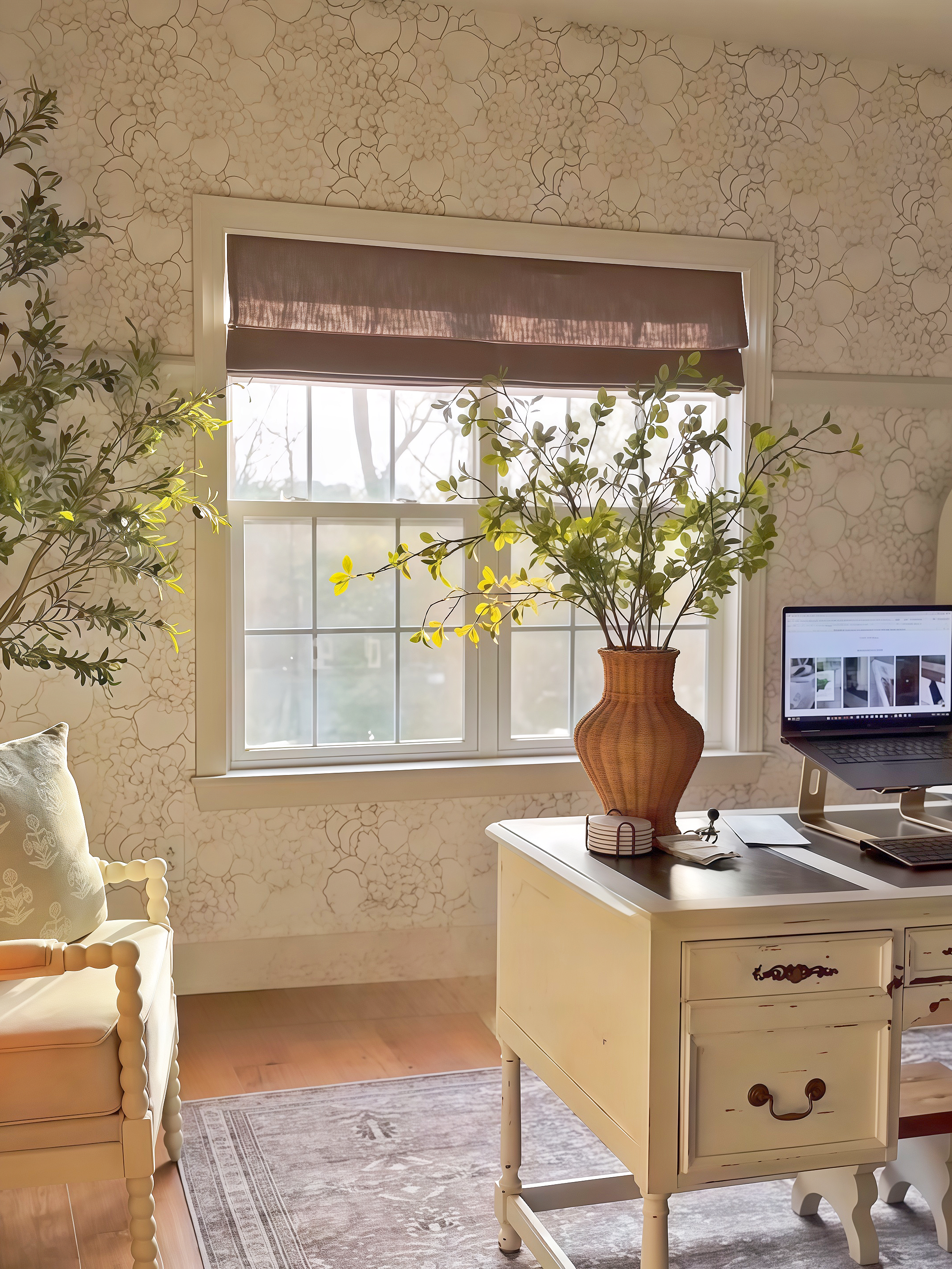 Sia Linen Roman Blinds & Shades
