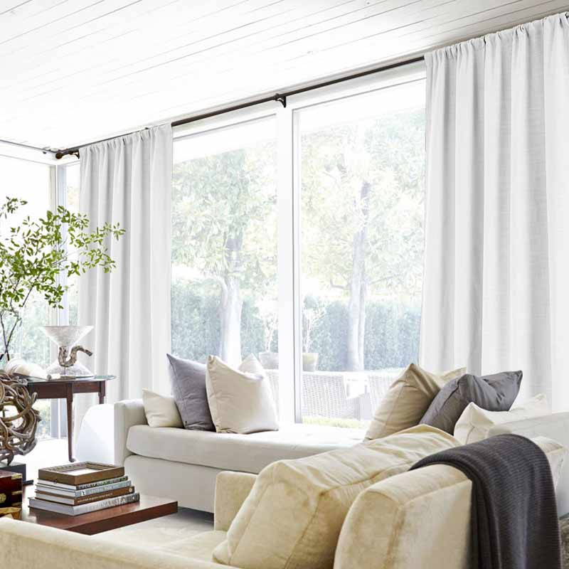 Lia Linen Curtains & Drapes Soft Top