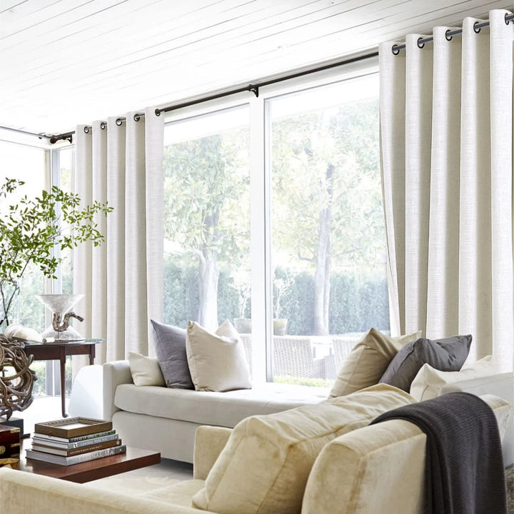 Lia Linen Curtains & Drapes Grommet