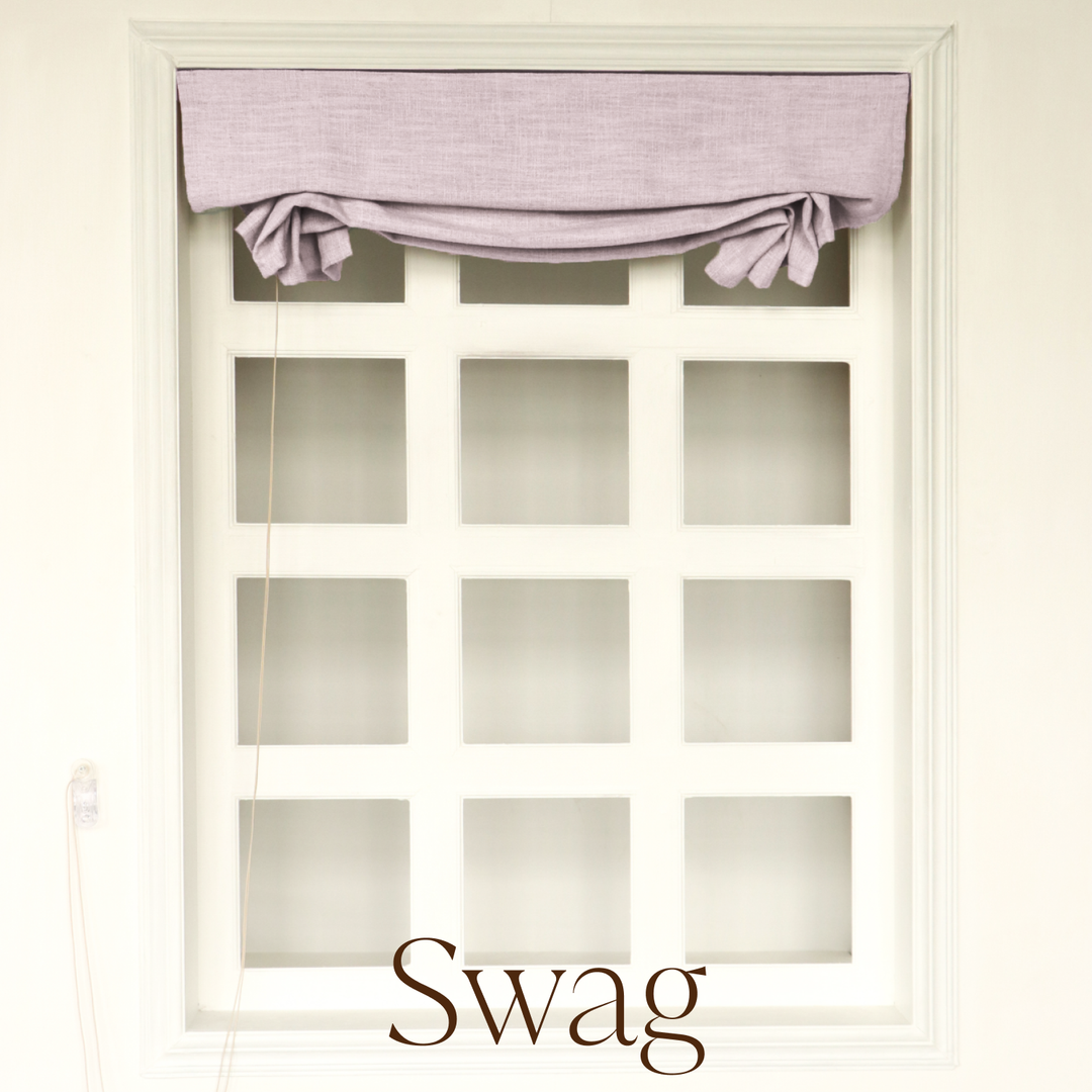 Joy Linen Roman Blinds & Shades Cord Lift | Swag