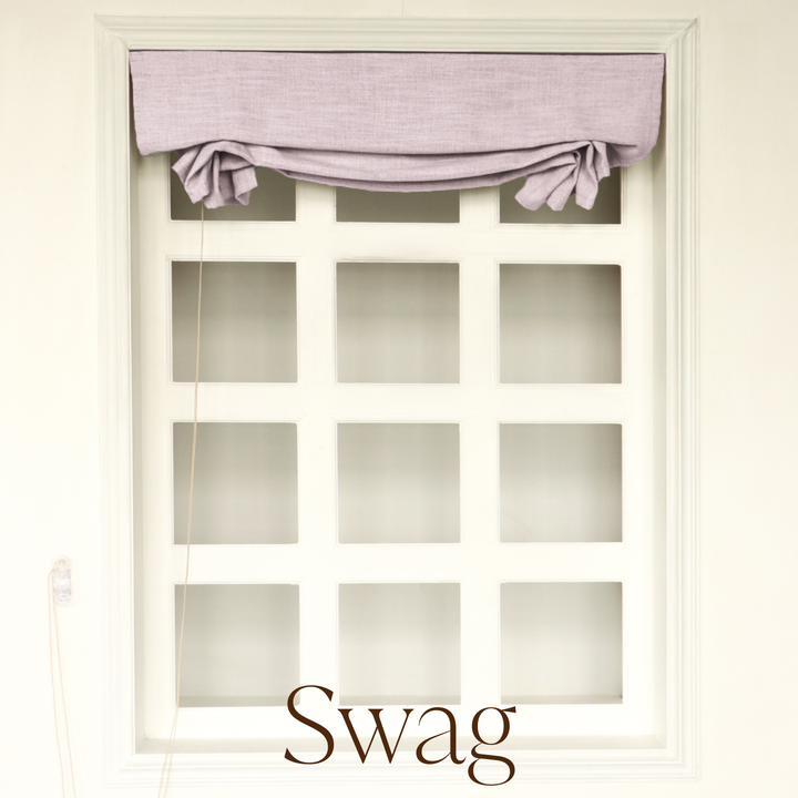 Joy Linen Roman Blinds & Shades Cord Lift | Swag