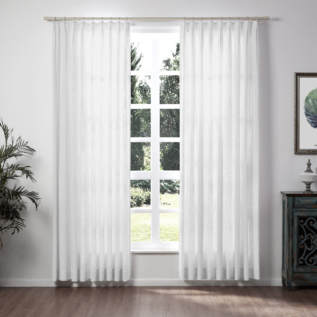 Lia Linen Curtains & Drapes Pleated