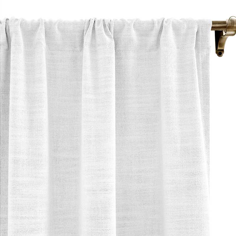 Lia Linen Curtains & Drapes Soft Top