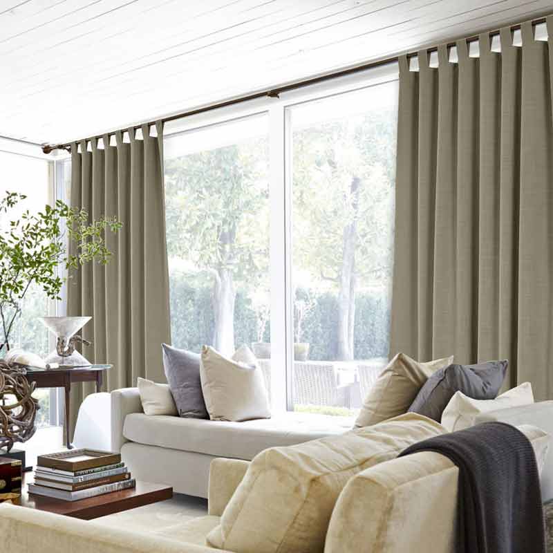 Lia Linen Curtains & Drapes Soft Top