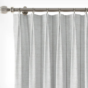 Freda Plaid Stripes Linen Curtains & Drapes Pleated