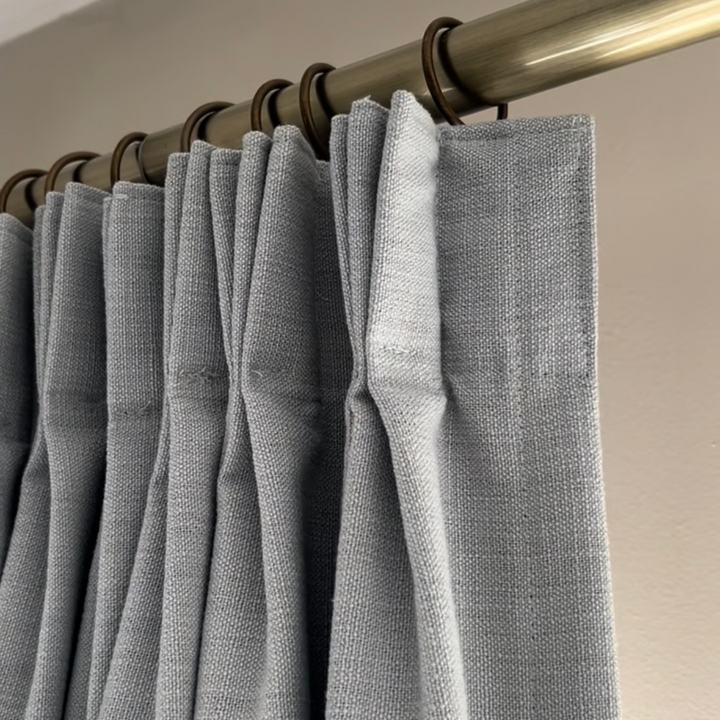 Lindy Cotton Blend Curtains & Drapes French Pleated