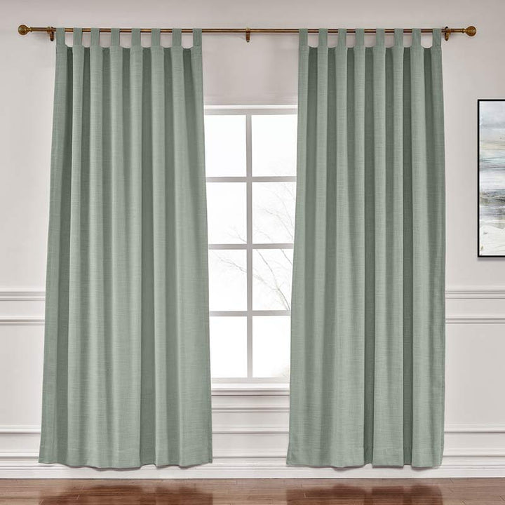 Lia Linen Curtains & Drapes Soft Top