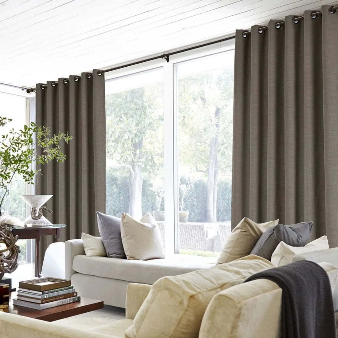 Lia Linen Curtains & Drapes Grommet