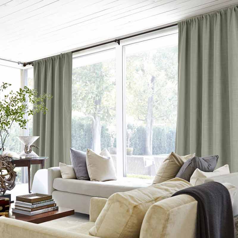 Lia Linen Curtains & Drapes Soft Top