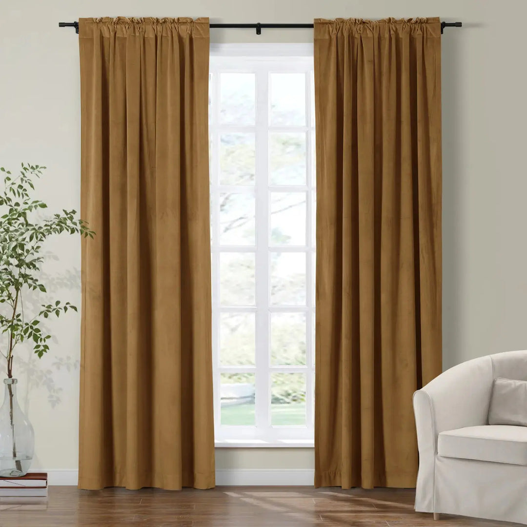 Birkin Velvet Curtains & Drapes Soft Top