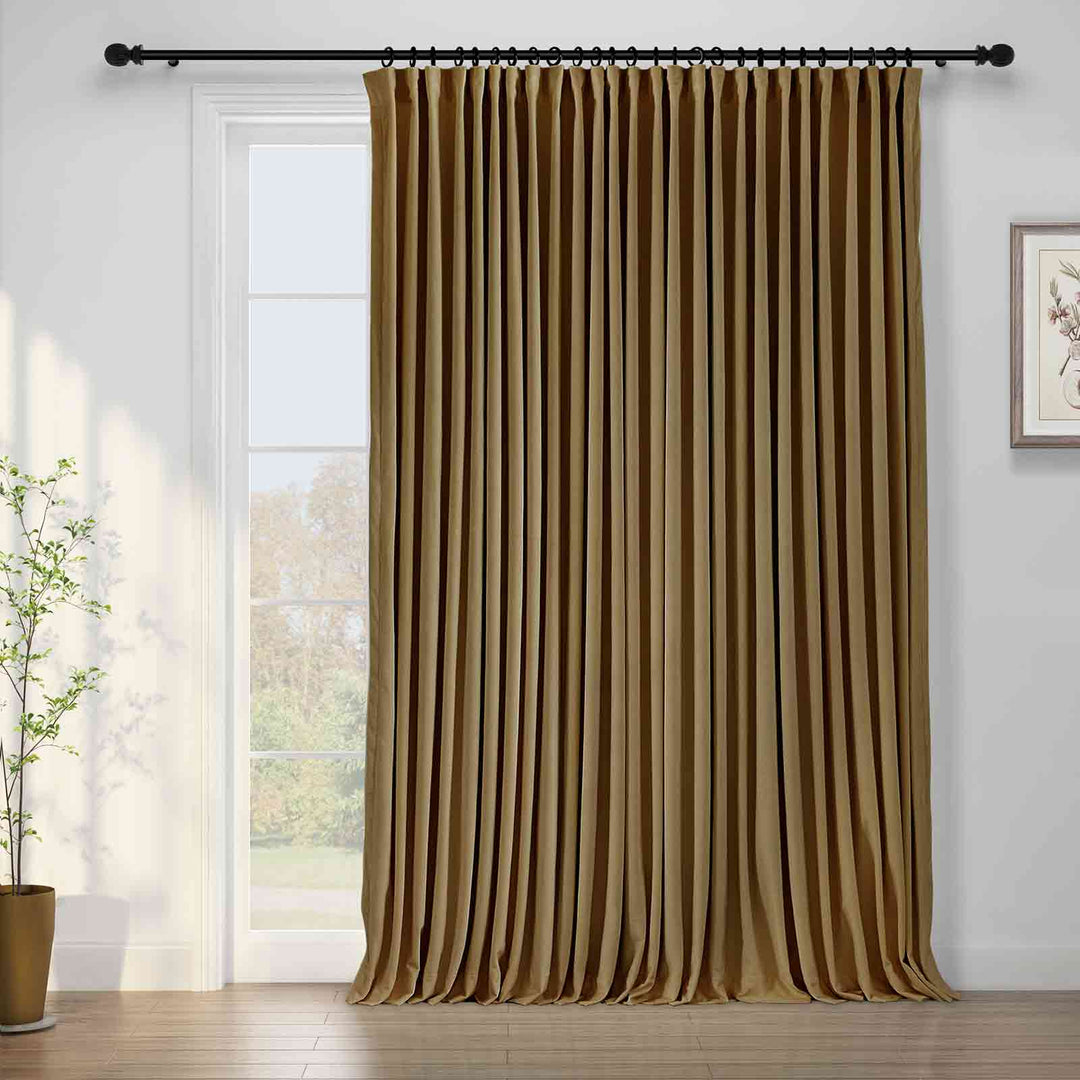 Birkin Velvet Curtains & Drapes French Pleated