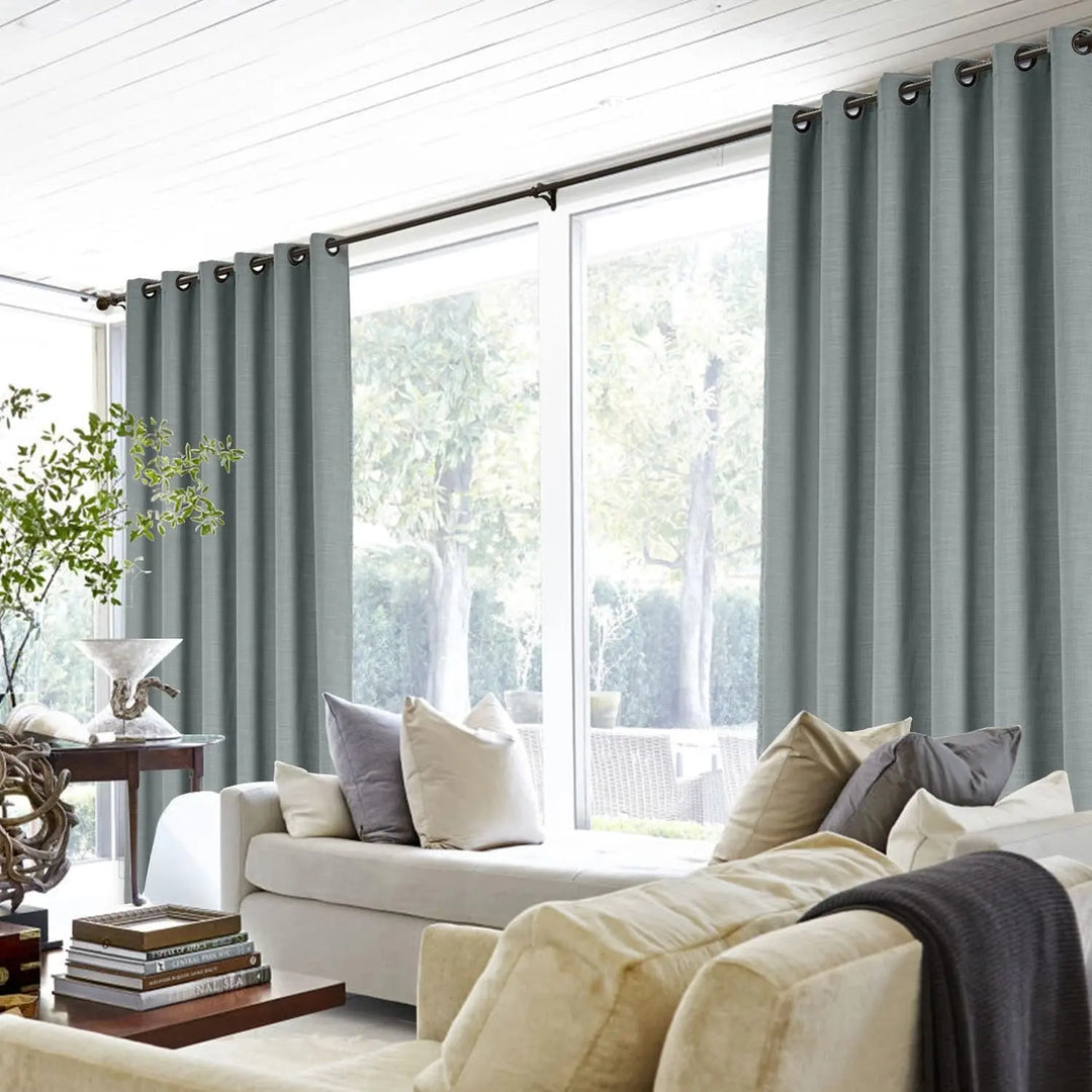 Lia Linen Curtains & Drapes Grommet