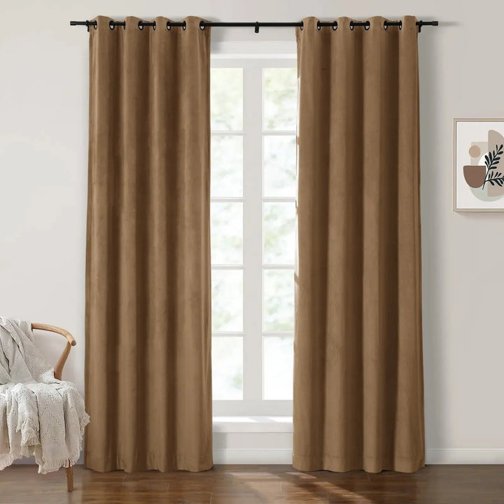 Birkin Velvet Curtains & Drapes Grommet