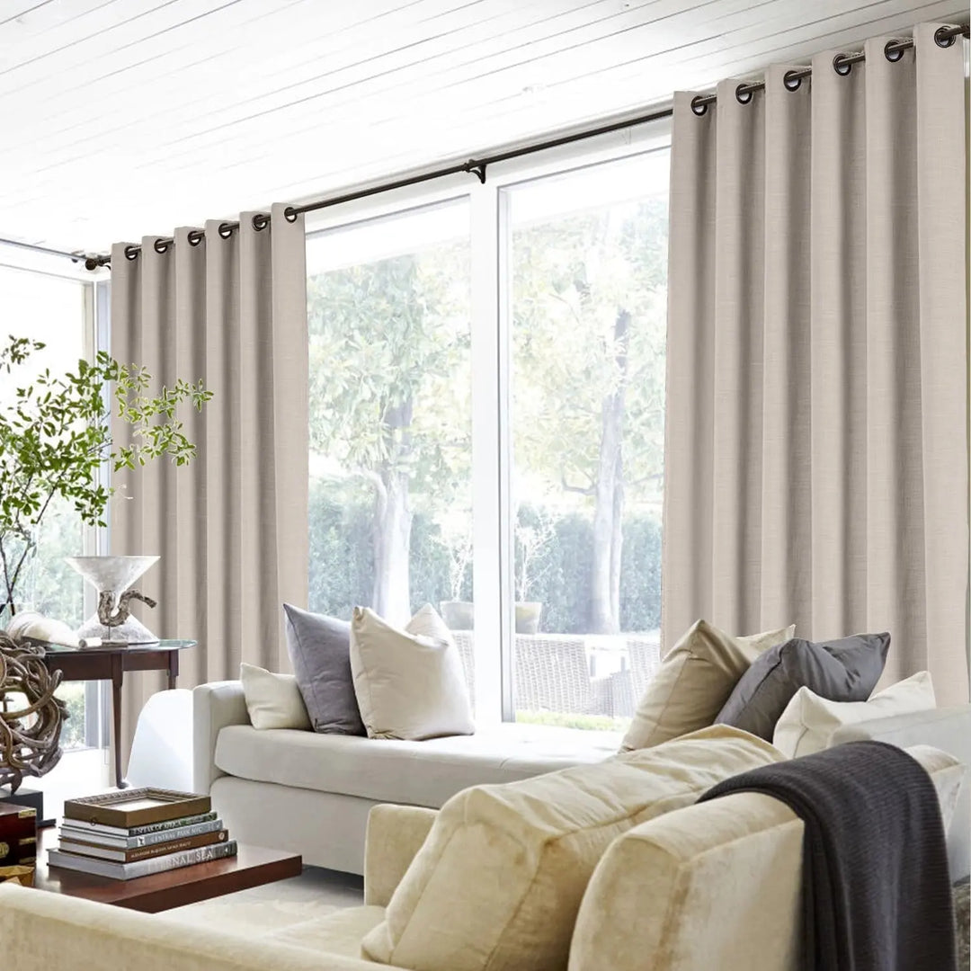 Lia Linen Curtains & Drapes Grommet