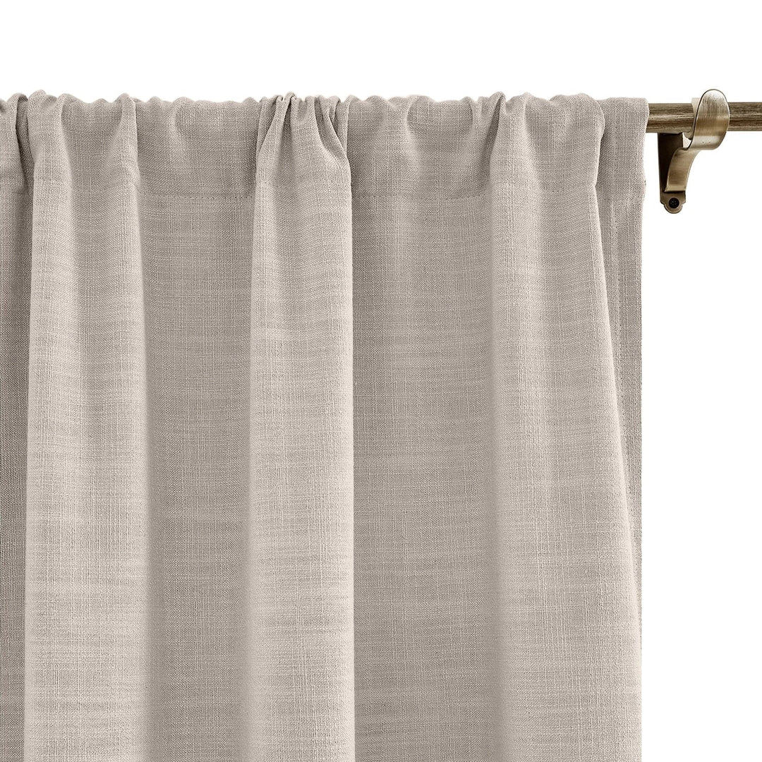 Lia Linen Curtains & Drapes Soft Top