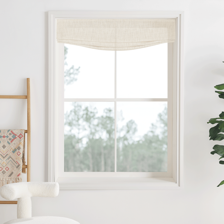 Sia Linen Roman Blinds & Shades Cord Lift | Relaxed