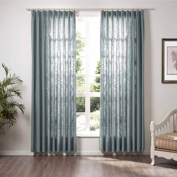 Lia Linen Curtains & Drapes Pleated