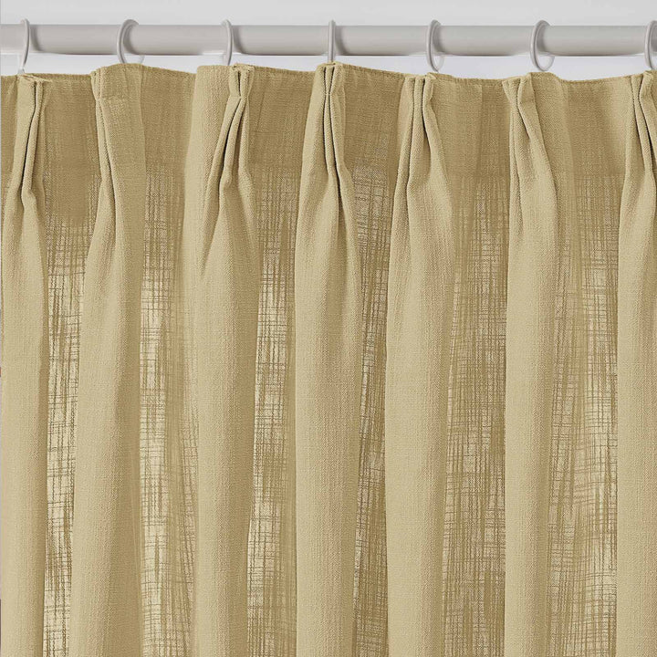 Lia Linen Curtains & Drapes Pleated