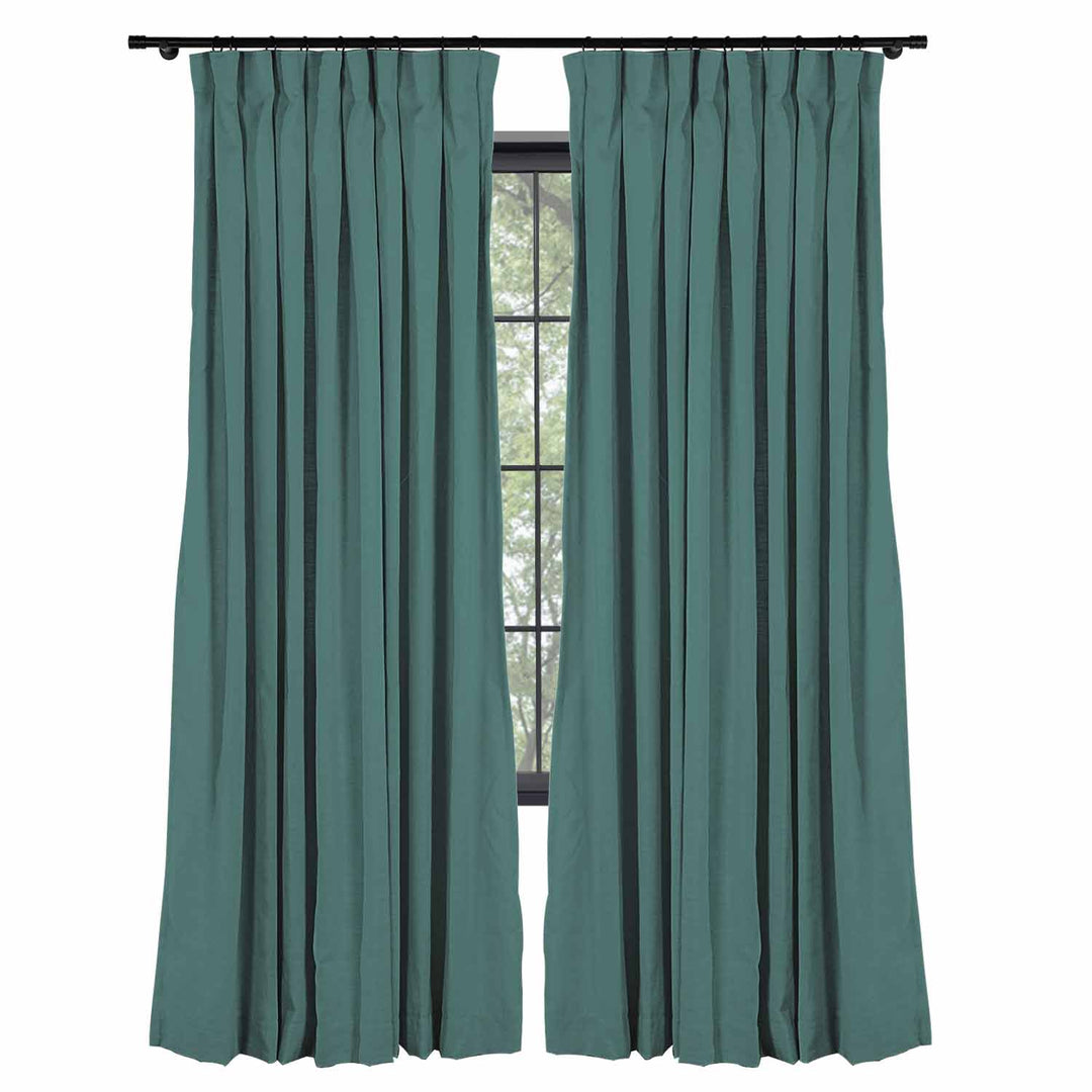 Lia Linen Curtains & Drapes Pleated