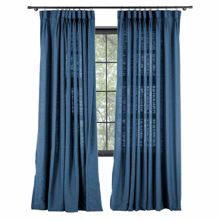 Lia Linen Curtains & Drapes Pleated