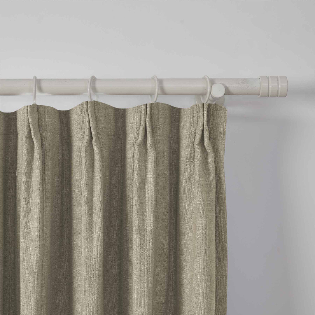 Lia Linen Curtains & Drapes Pleated