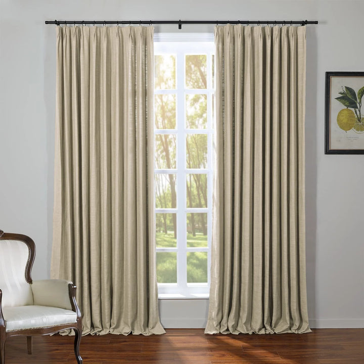 Kay Linen Curtains & Drapes Pleated