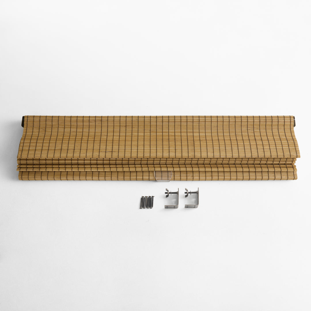 Panda Woven Bamboo Blinds & Shade|Carbonized