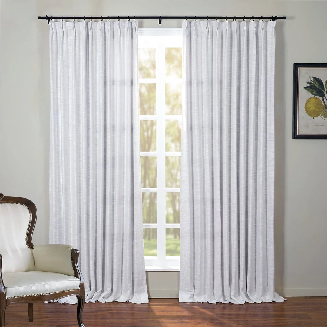 Kay Linen Curtains & Drapes Pleated