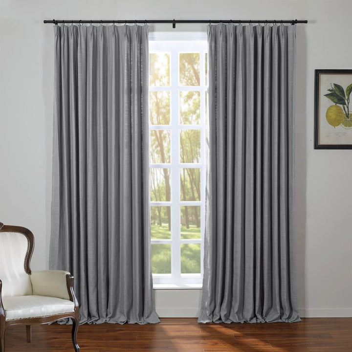 Kay Linen Curtains & Drapes Pleated