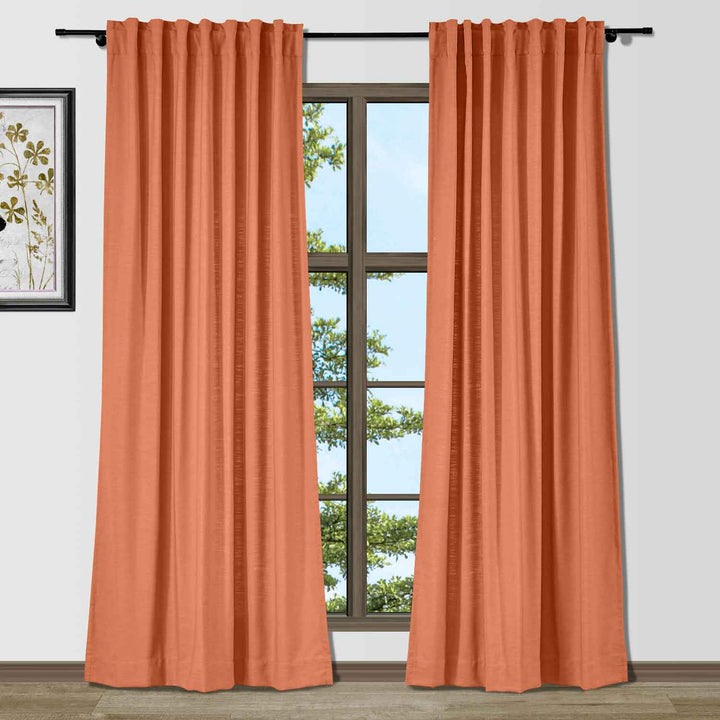 Lindy Cotton Blend Curtains & Drapes Soft Top