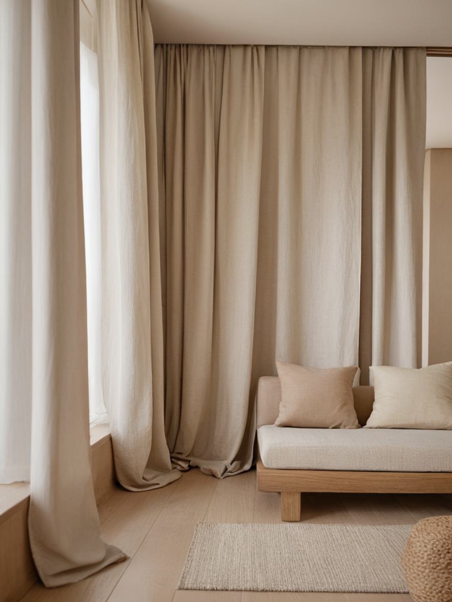 Lia Linen Curtains & Drapes Grommet