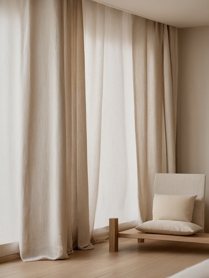 Lia Linen Curtains & Drapes Grommet