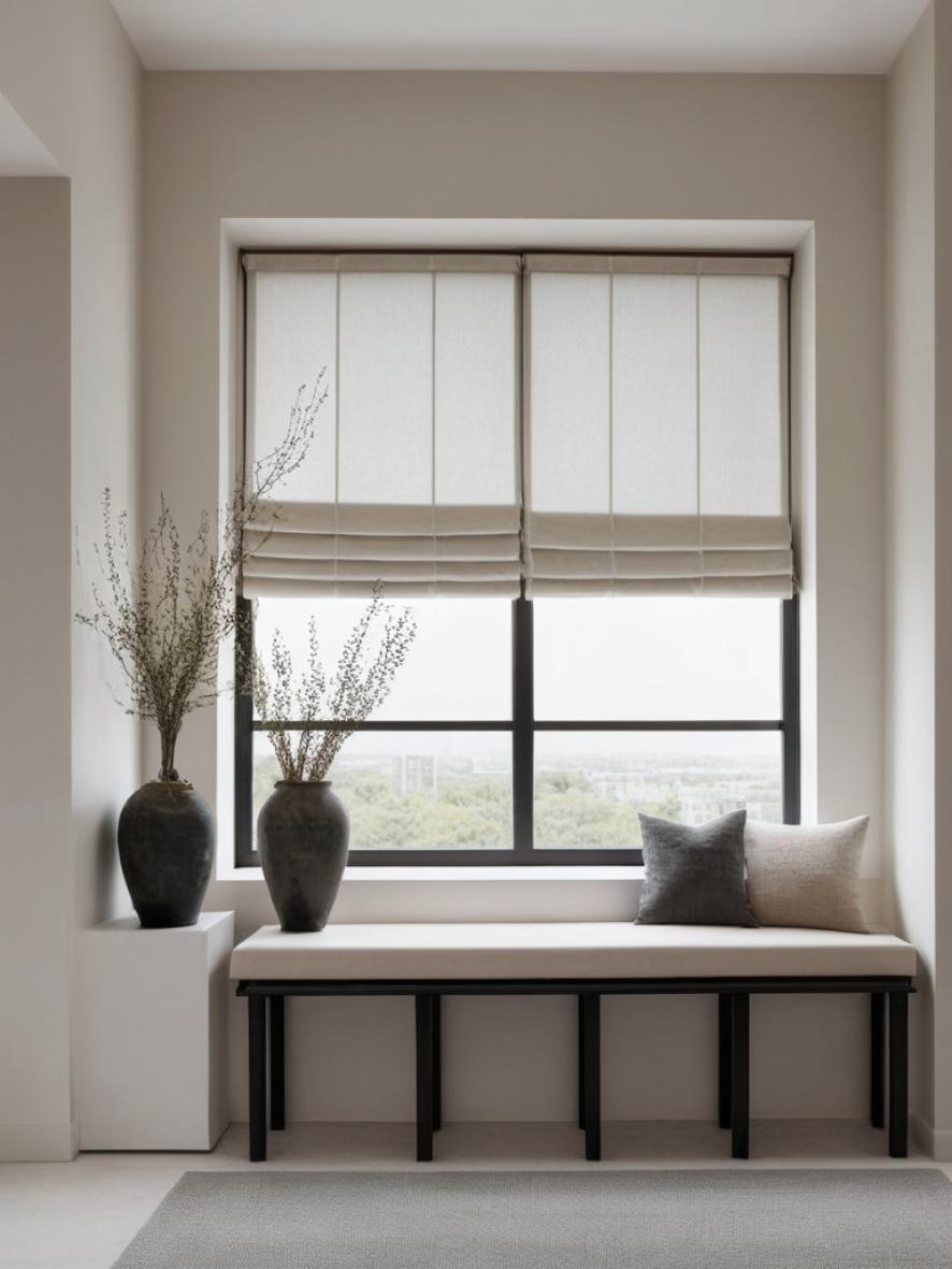 bamboo roman window shades