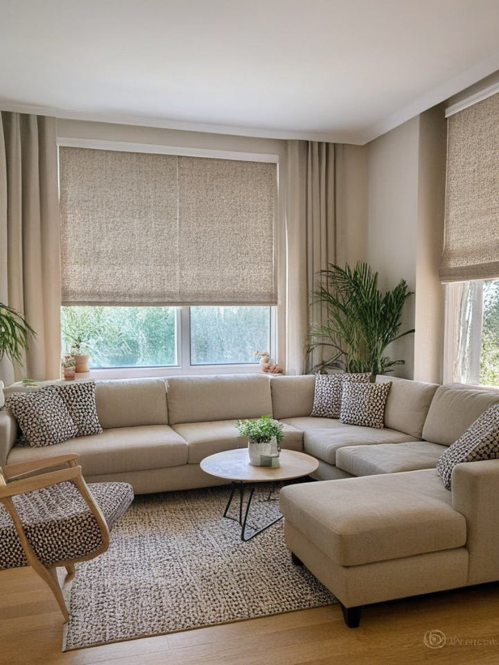 Lindy Cotton Roman Blinds & Shades | Plain Fold