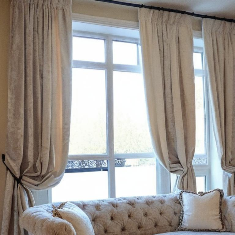 Birkin Velvet Curtains & Drapes Pleated