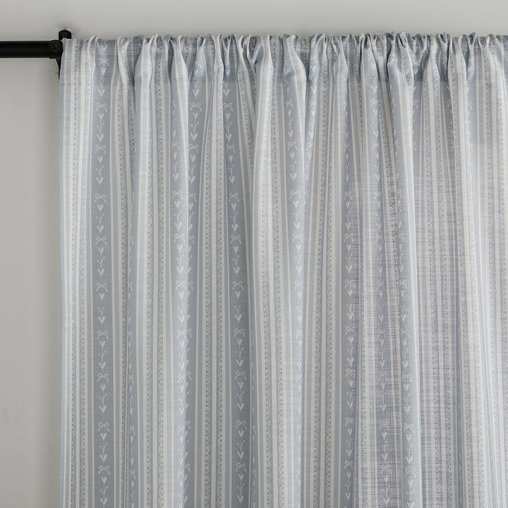 Sara Hayden Pattern Linen Blend Curtains & Drapes Soft Top