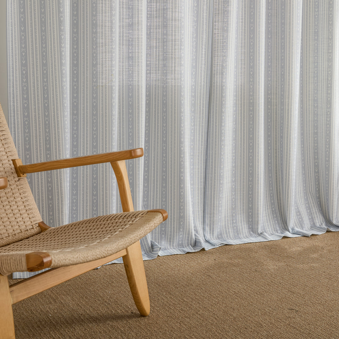 Sara Hayden Pattern Linen Blend Curtains & Drapes Soft Top
