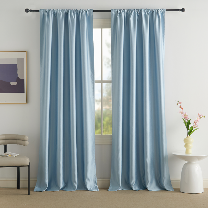Luster Silk Blend Curtains & Drapes Soft Top