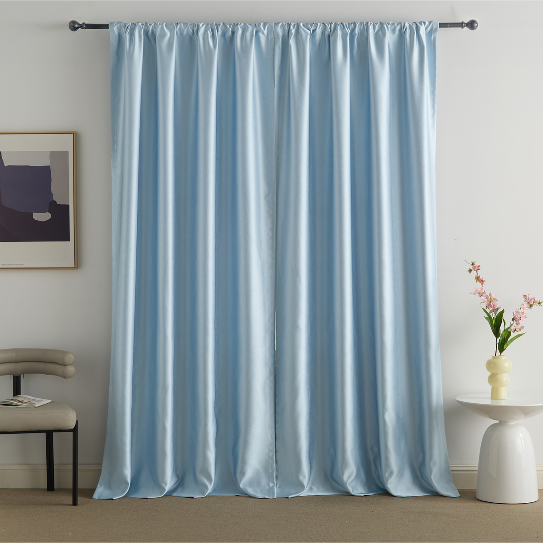Luster Silk Blend Curtains & Drapes Soft Top