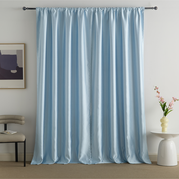 Luster Silk Blend Curtains & Drapes Soft Top