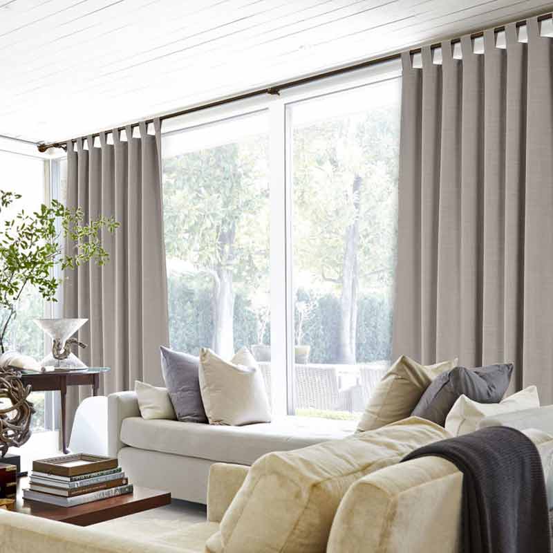 Lia Linen Curtains & Drapes Soft Top