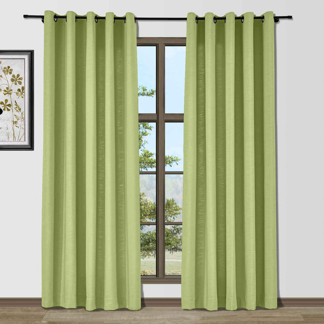 Lindy  Cotton Blend Curtains & Drapes Grommet